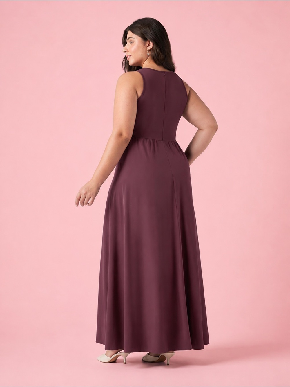 Halara Burgundy Wide Leg Jumpsuit Size 2X - Picture 2 of 5